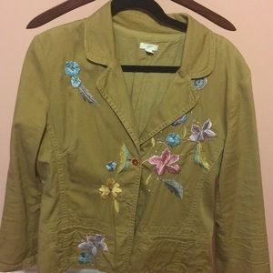 J Jill embroidered jacket